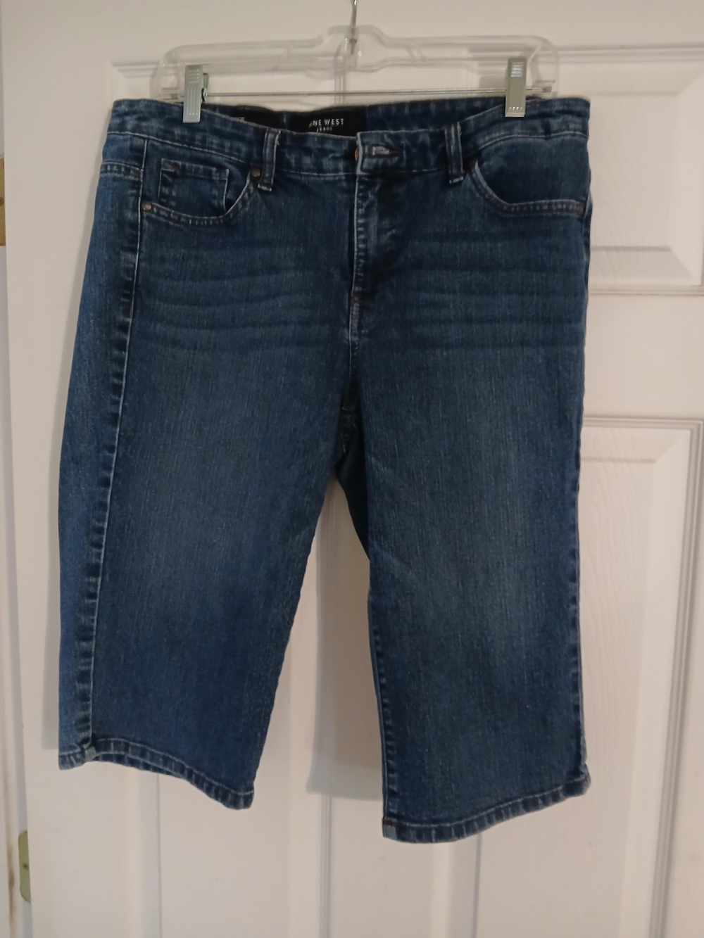 Nine West Blue Denim Jeans with Contrast Stitching